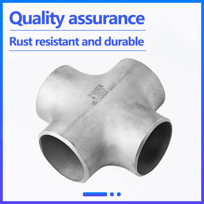 5 Inch Stainless Steel Pipe Fittings 304 Butt Welded Cross