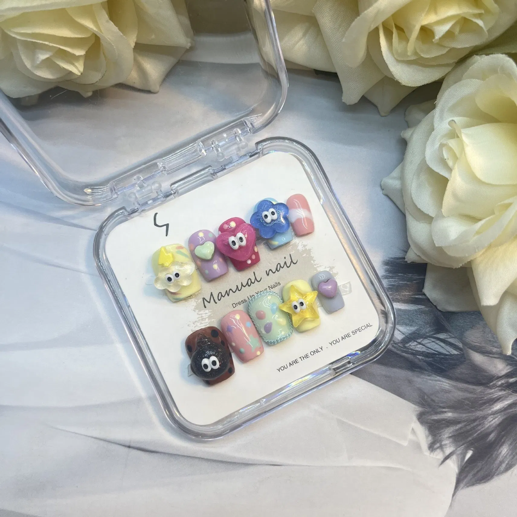 Custom Premium Quality Hand Made False Nails Artificial Acrylic Fingernails