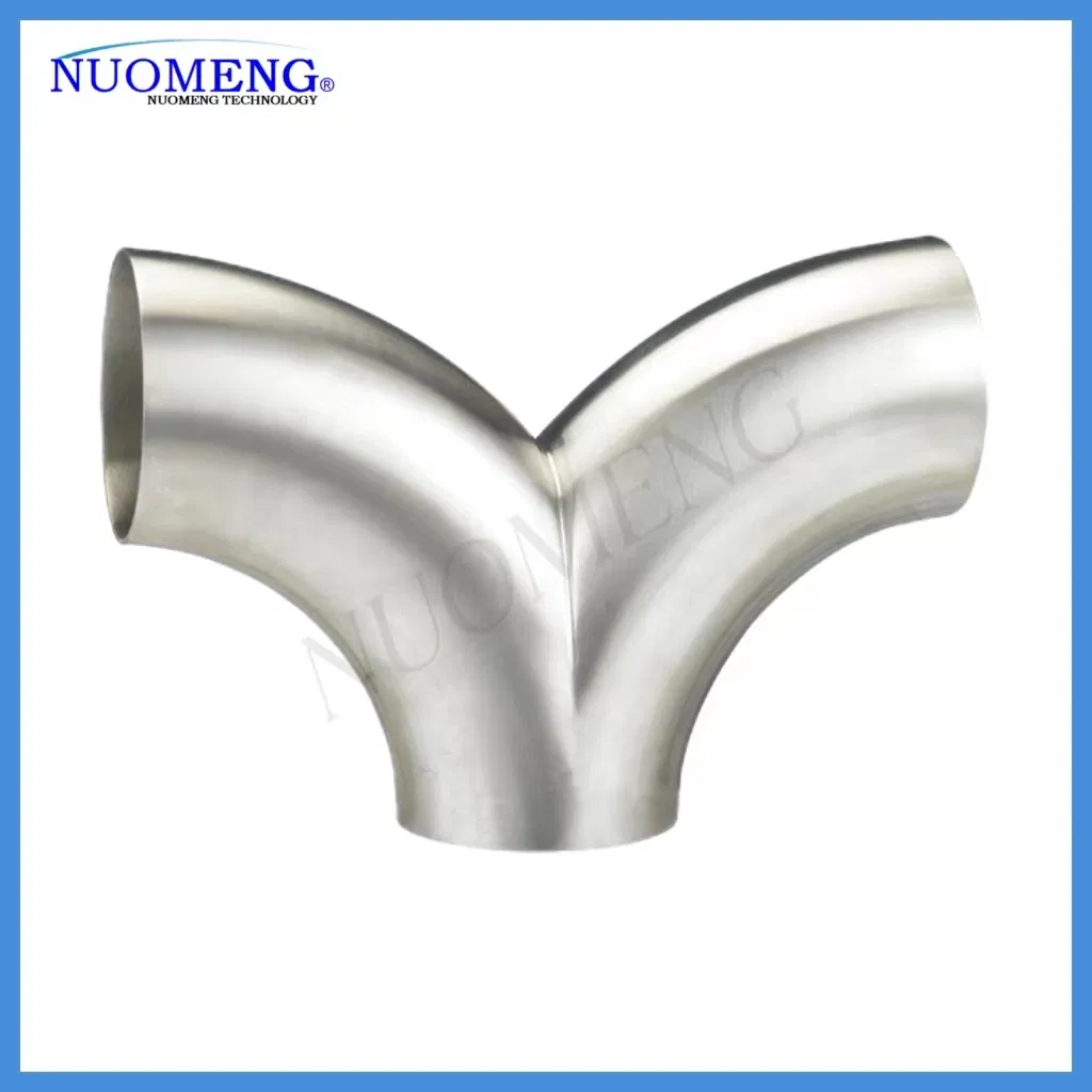 Sanitary Stainless Steel 135 Degree Clamped Y Type Tee