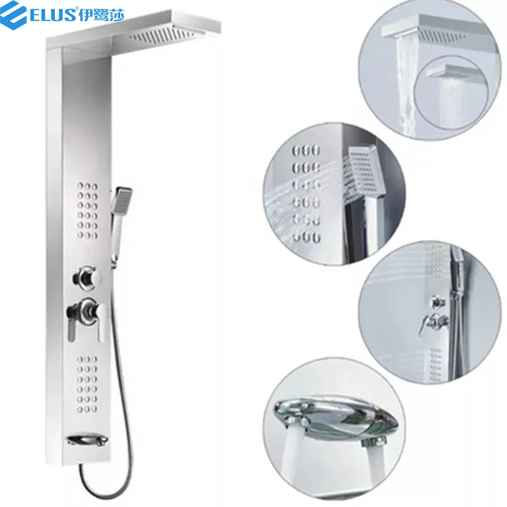 Popular Bathroom Rain Jet Panel Shower Waterfall Smart Shower Panel