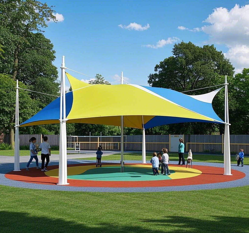 Durable Tensile Membrane Canopy for Outdoor Events and Gatherings