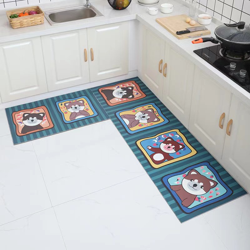 2024 Cartoon Patterns Diatom Mud Moisture Quick Drying Kitchen Mat