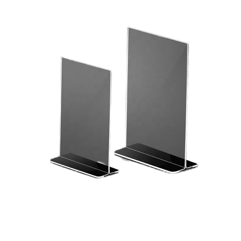 Innovative Design High-Transparency Smooth Frosted Acrylic Table Sign for Office Meeting Information Display