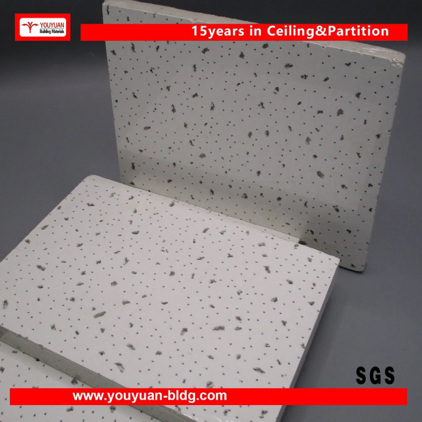 Fireproof Acoustic Mineral Fiber Ceiling Tile