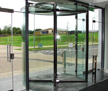3 or 4 Wing Manual Revolving Door Small Rotatable Glass Door