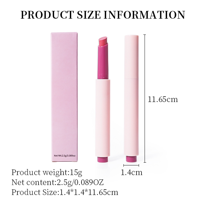 Private Label Lipgloss Stick 6 Colors Waterproof Satin Lipstick Vegan Lip Gloss Stick