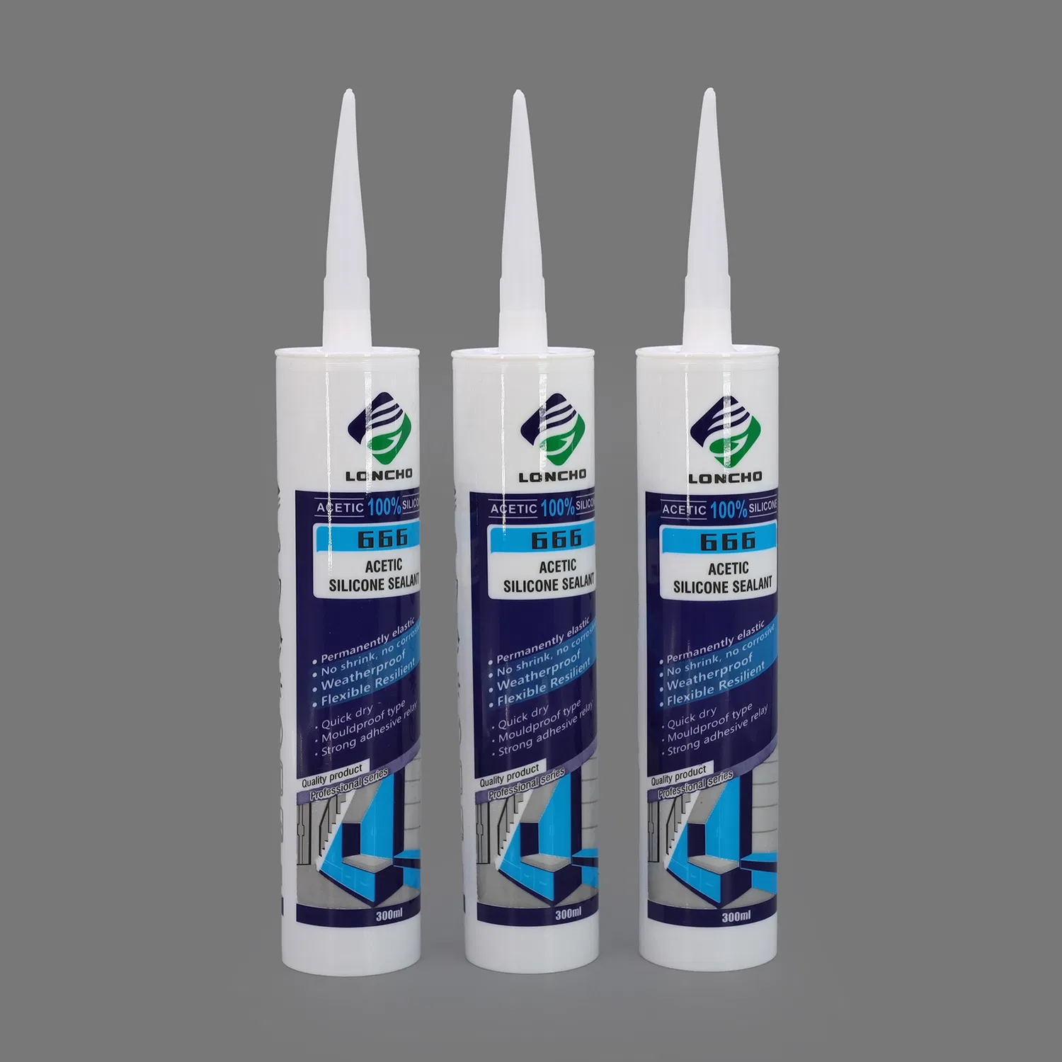 All-Weather Quick Drying Silicone Sealant for Windows with Antibacterial Features