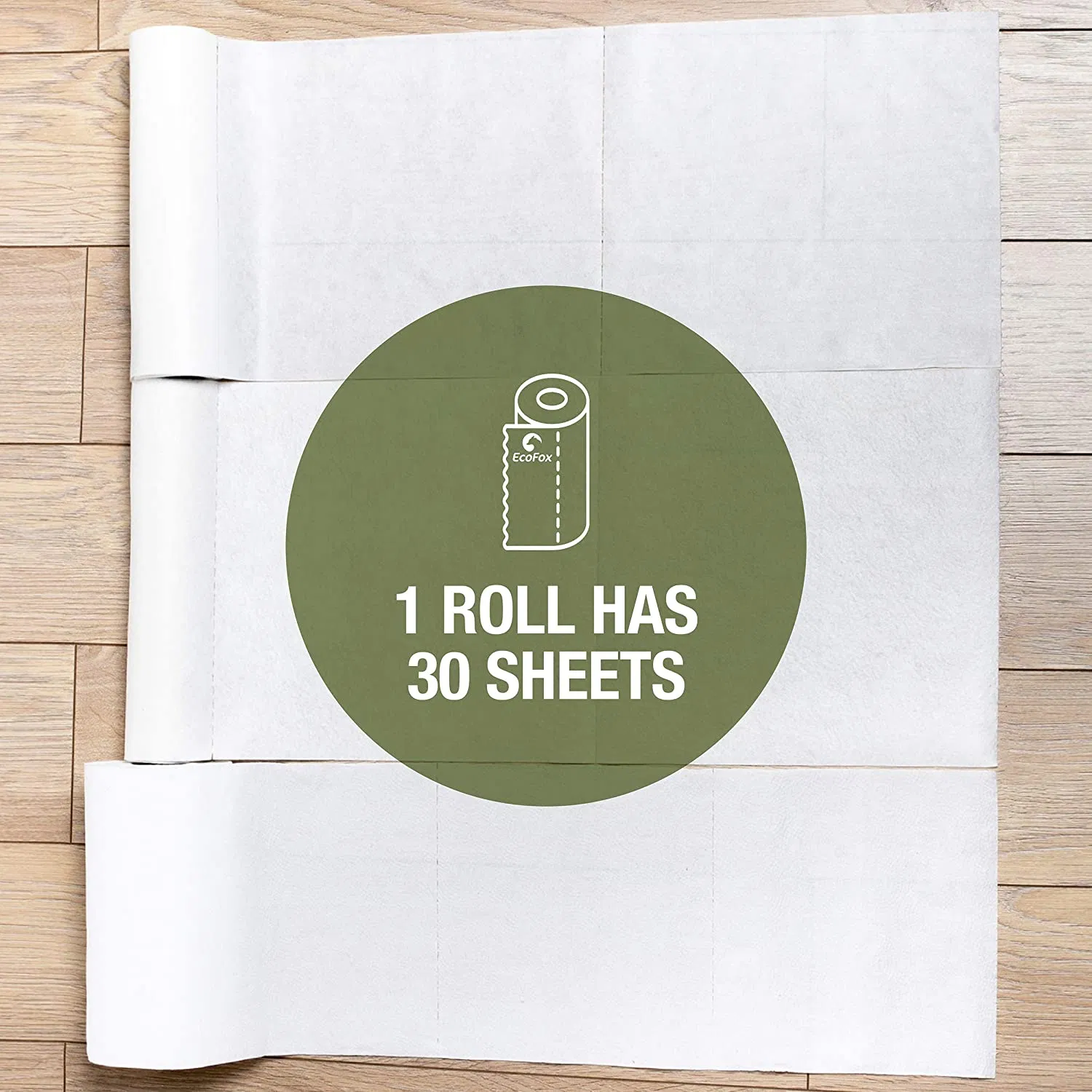 Bamboo Reusable Paper Towels 30 Sheets Hand Washable Woven Fabric Unpaper Towels One Roll