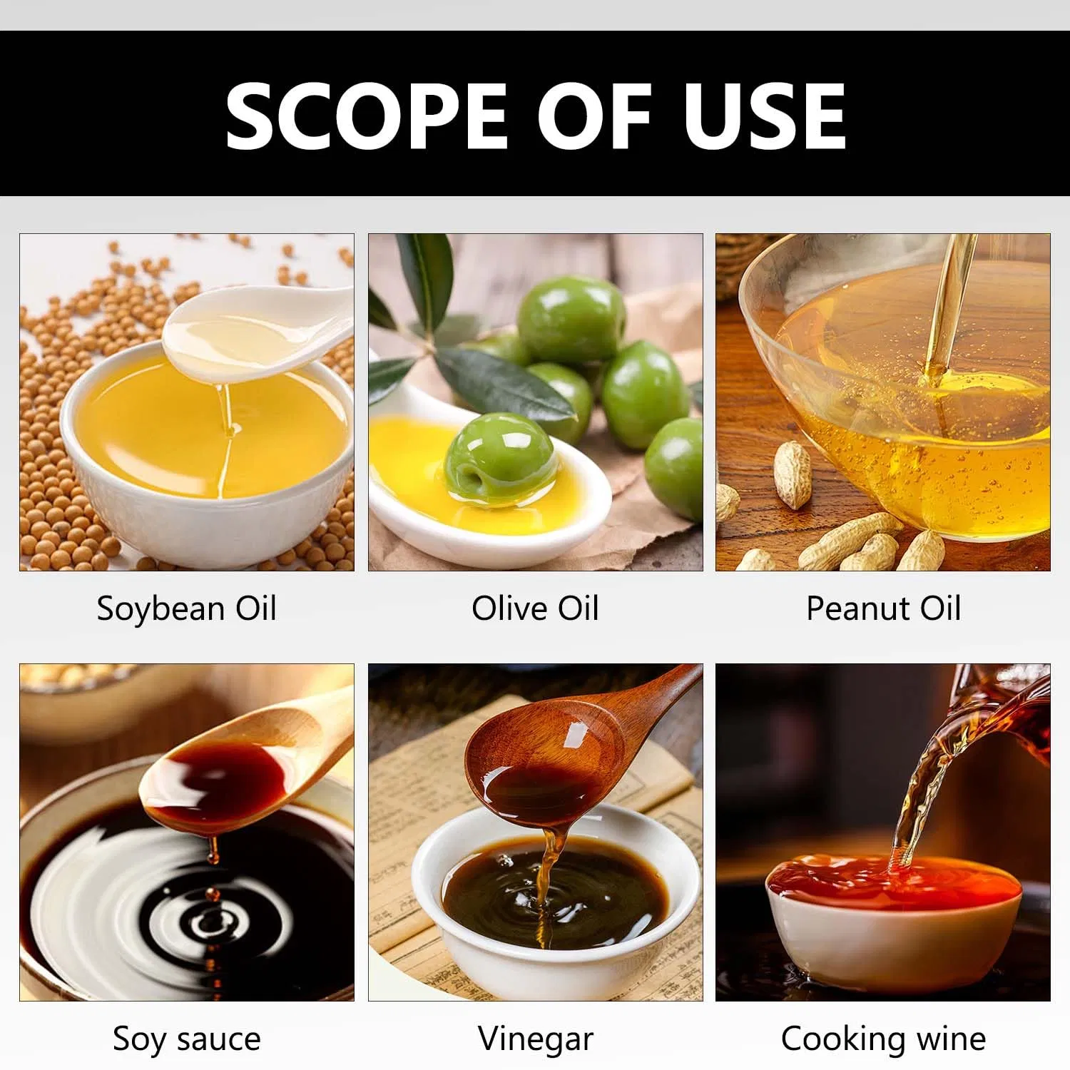 2 in 1 Glass Oil Sprayer Large Olive Oil Dispenser Spray Bottle for Kitchen Cooking