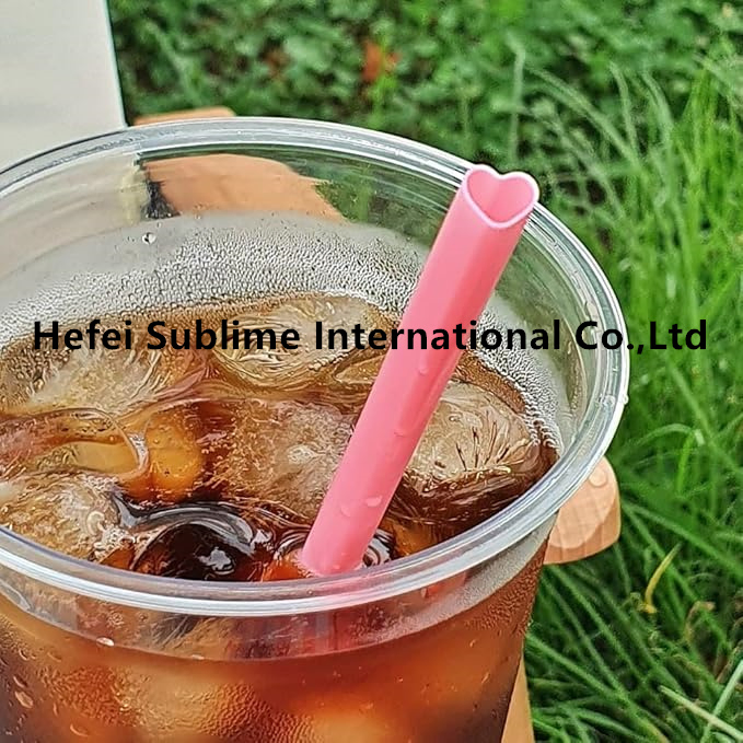 Heart Shaped Pink Straws Disposable Drinking Cute Straw Individually Wrapped Pink Plastic Straw Galentines Day, Cocktail, Birthday Party, Bridal Shower, Wedding