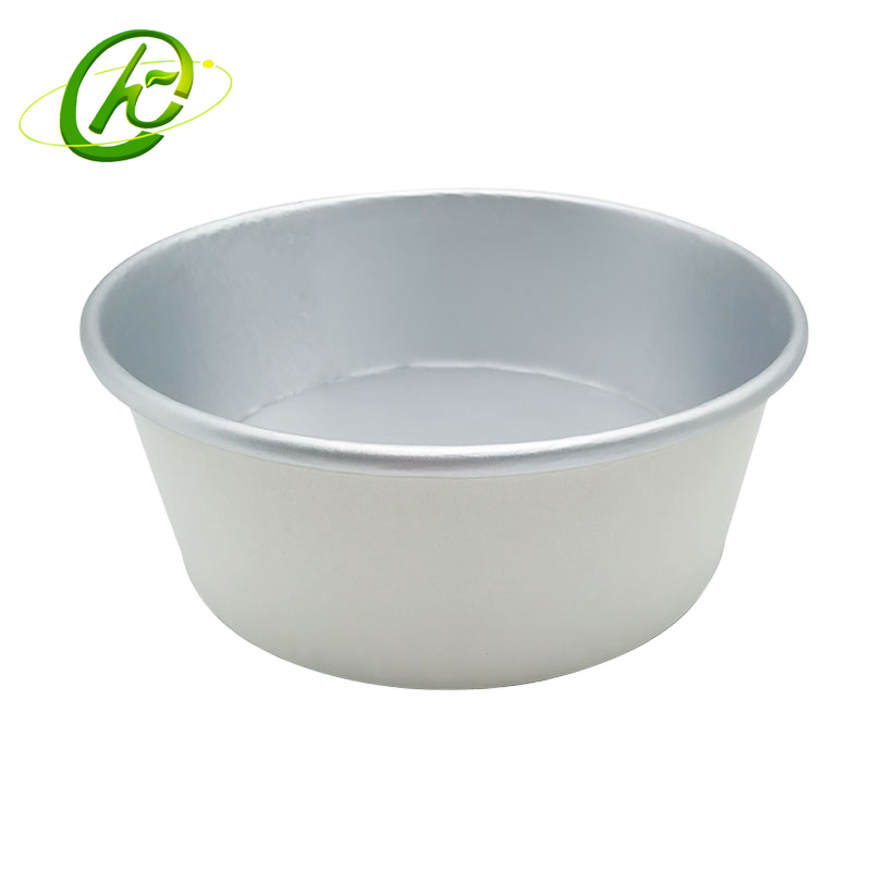 High Quality Disposable Gold Foil/ Aluminum Foil Paper Bowl Customized Takeaway Paper Salad Bowl