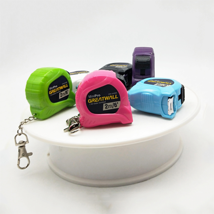 1m*6mm Gift Tape with Keychain Magnesium Alloy Mini Tape Measure