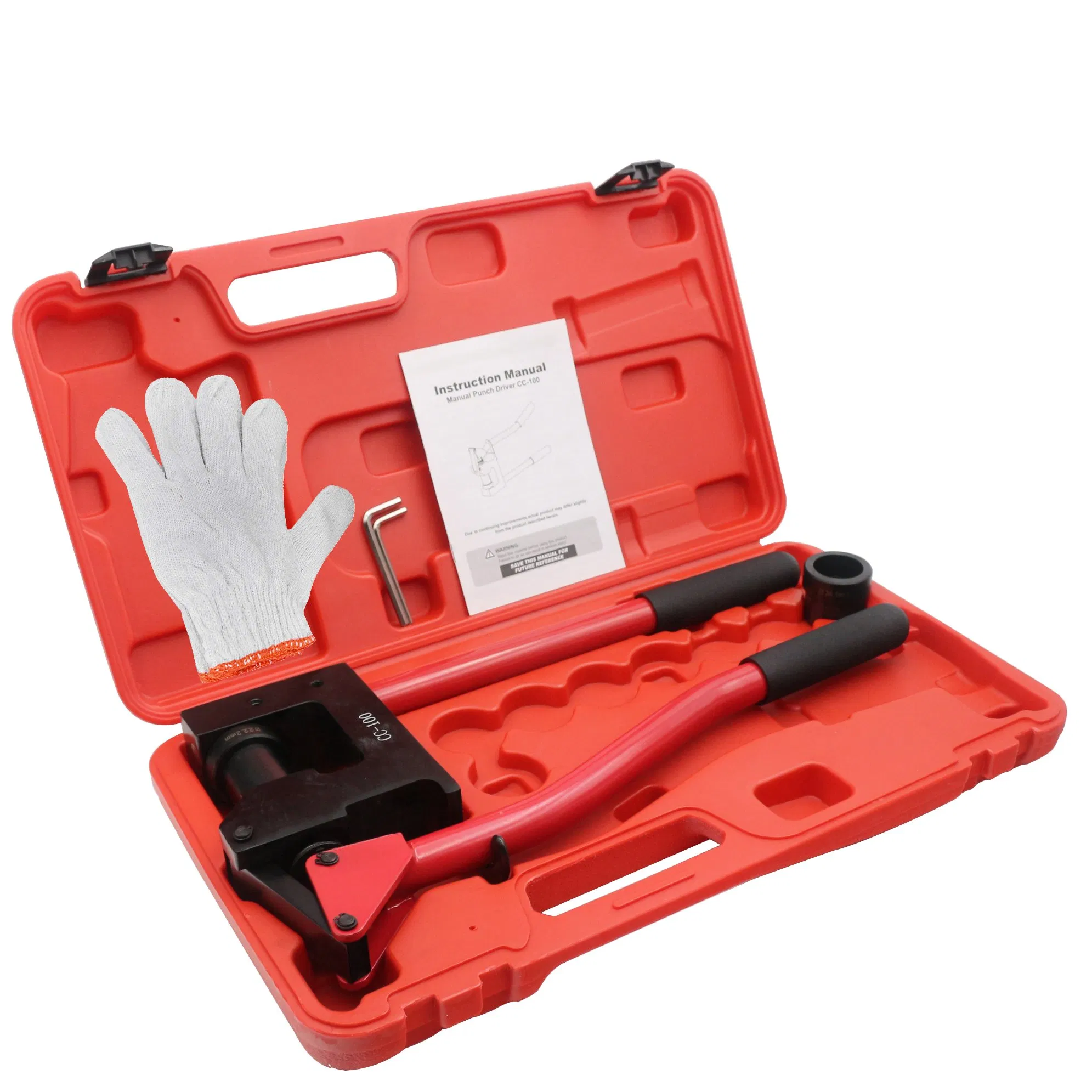 Manual Knockout Punch Tool Kit in 1mm Mild Steel (CC-100)
