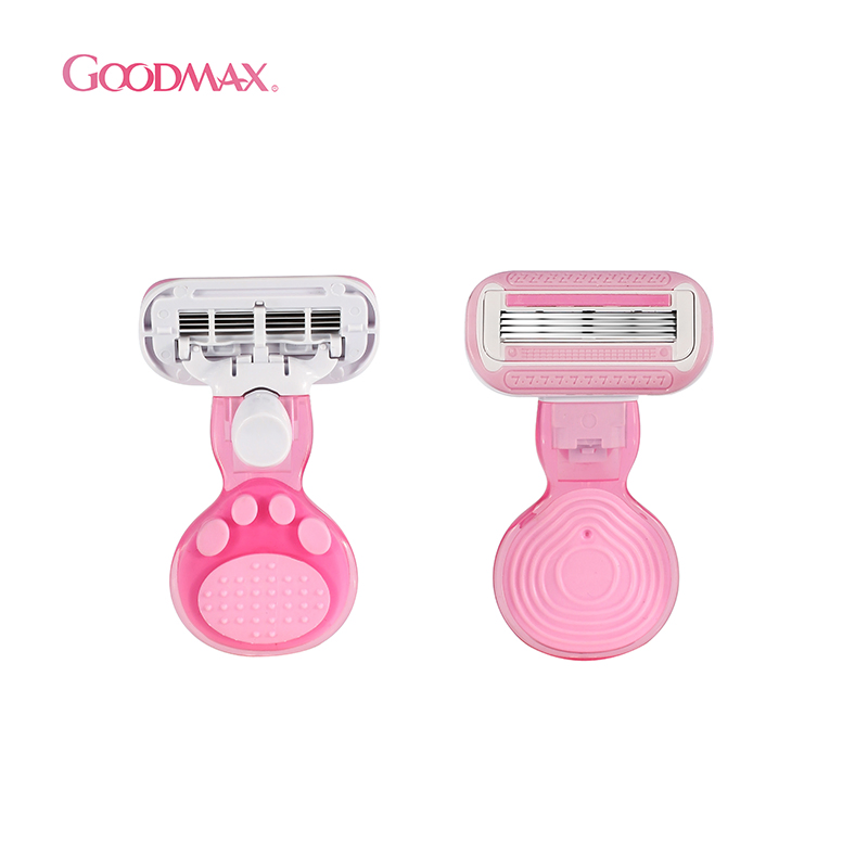 Four Blade Travel Lady Razor Open Back Design