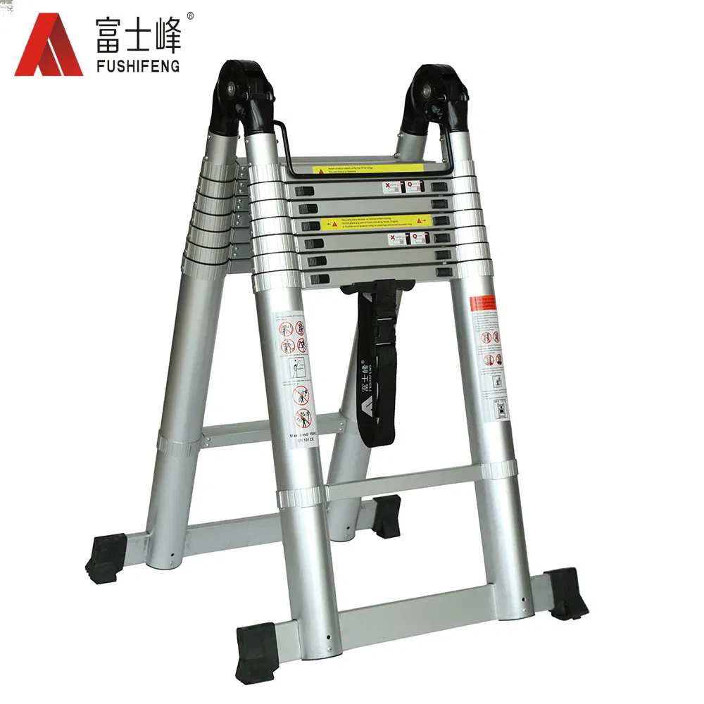 5m Double Sides Magic Full Aluminum Multi-Function Foldable Telescopic Ladder En131