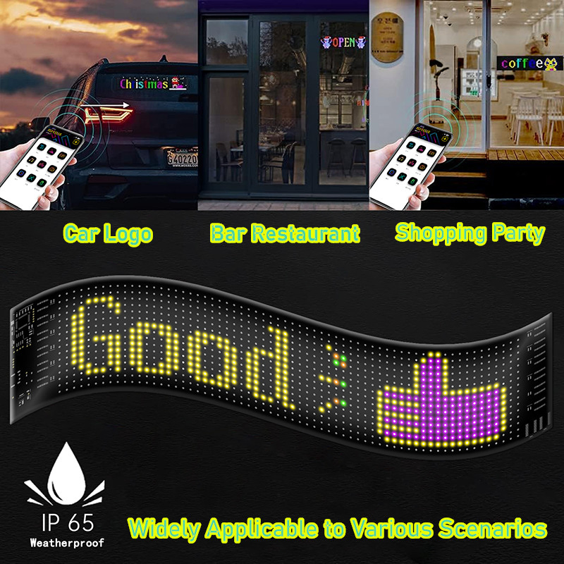 LED Automotive Soft Screen with USB in-Vehicle Flexible Advertising