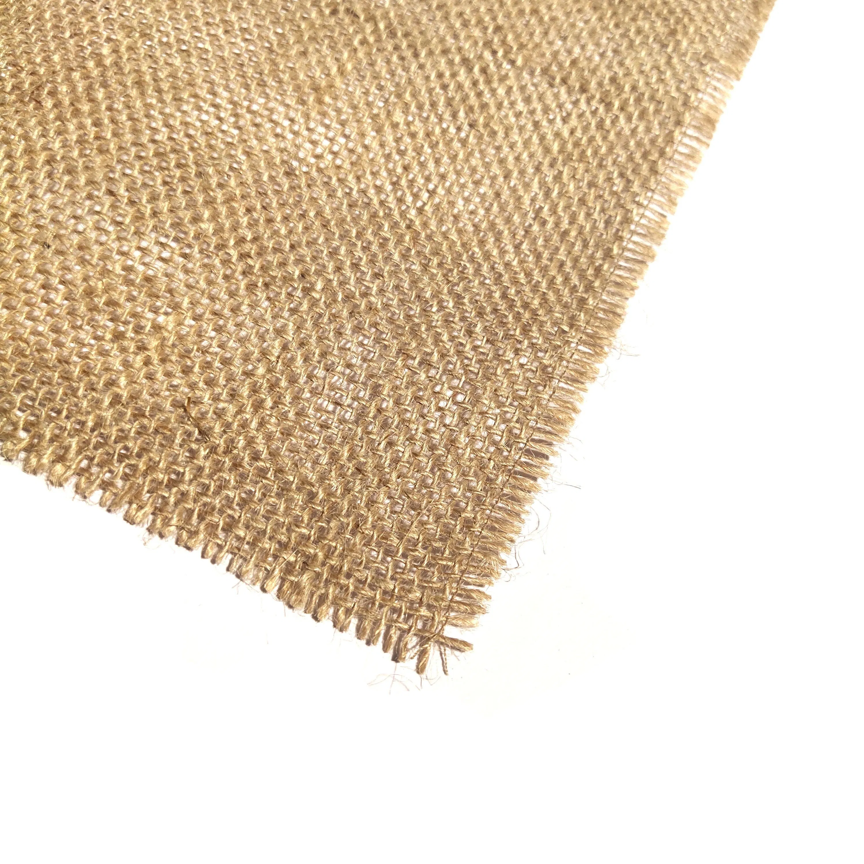 12 Inch Printed Burlap Fabric Jute Table Runner for Party for Christmas