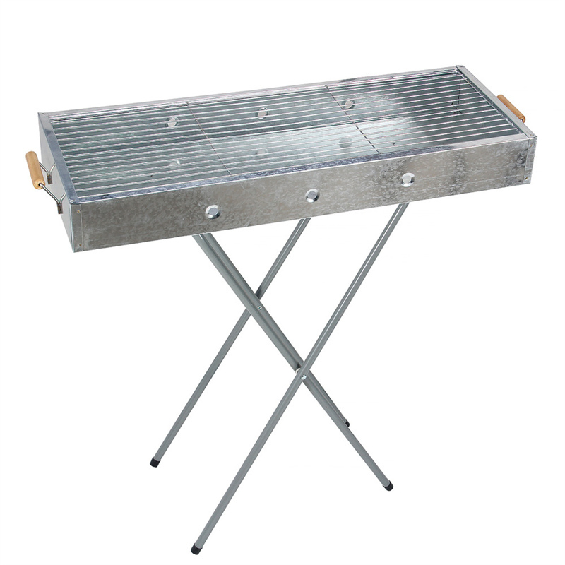 Laser Cut Portable Collapsible Wood Burning Outdoor Camping BBQ Grill Fire Pit
