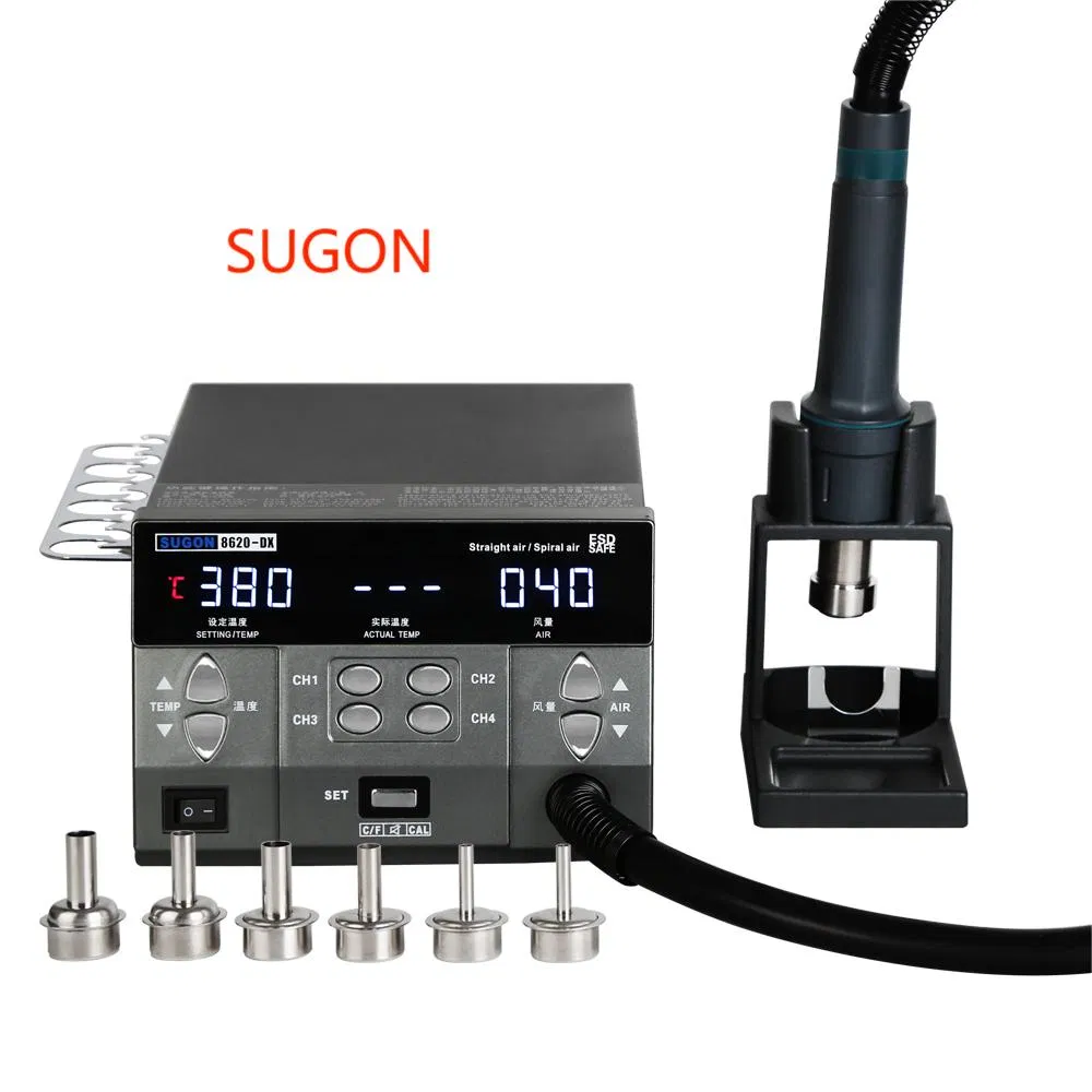 High Quality Sugon 8620dx SMD Hot Air Gun Desoldering Station 220V 10V Soldering Rework Station
