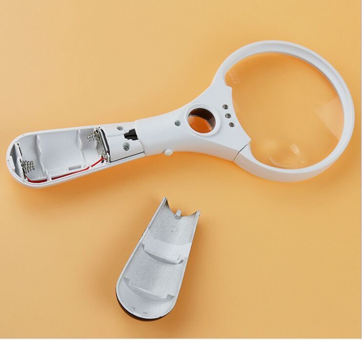 High Quality Large LED Handheld Magnifying Glass with Light Illuminated Reading Magnifier