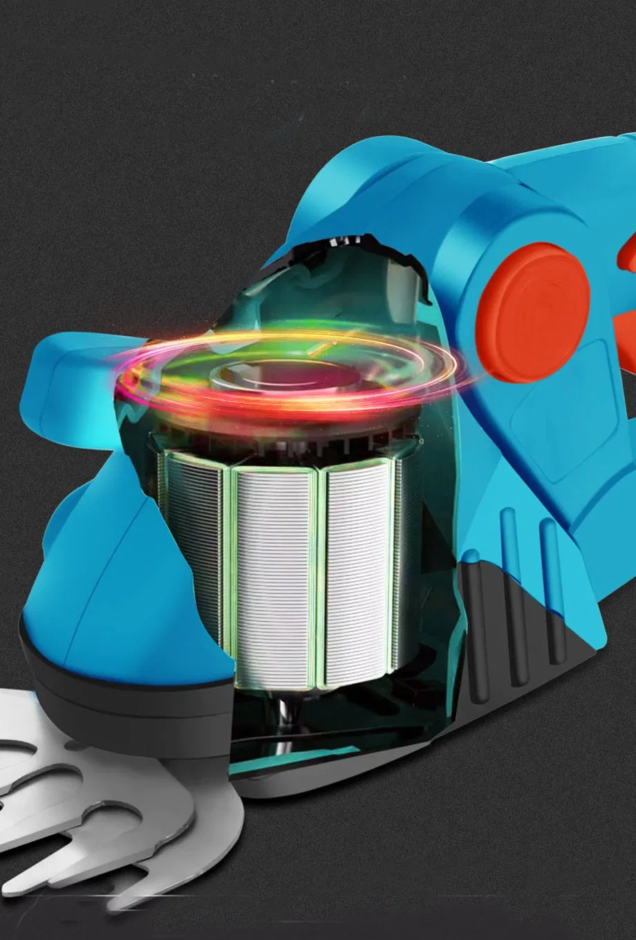 Cordless Grass Shear & Shrubbery Trimmer, 2 in 1 Handheld Hedge Trimmer for Garden