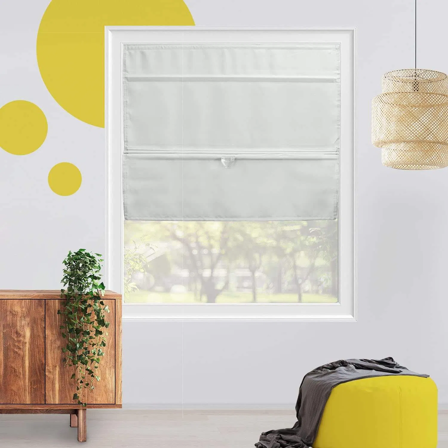 No Drill Windproof Magnetic Door Curtain Blackout Blinds Magnetic Blinds with Perfect Fit