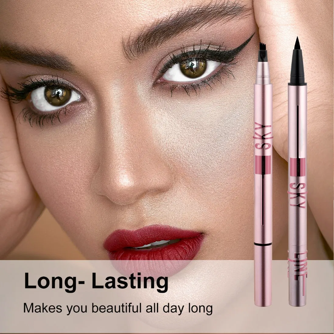 Best Waterproof Smudge Proof Long Lasting Brown Black Liquid Eyebrow Pencil Eyeliner