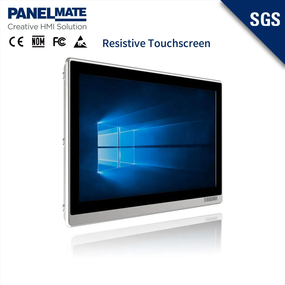 18.5 Inch Industrial Control Panel Resistive Touch Screen Embedded Industrial Panel Display IP65 Waterproof & Dustproof HMI Industrial Tablet LCD Monitor