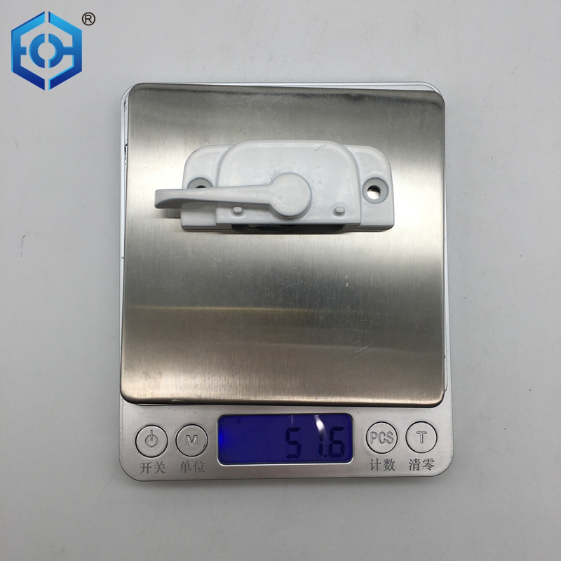 American Zinc Alloy Push-Pull Square Handle Crescent Sliding Door and Window Lock