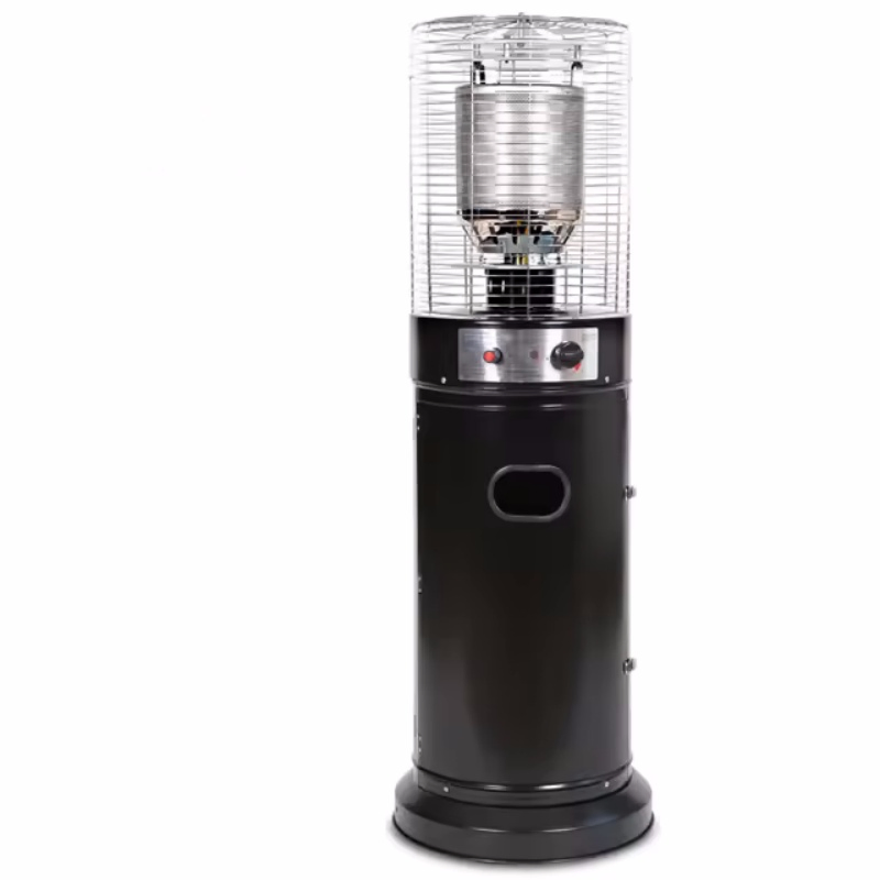 Outdoor 13kw Propane Butane Gas Heater Stand Glass Tube Round Short Gas Patio Heater