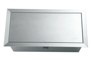 Мусорное ведро с педалью из нержавеющей стали 430, 3л