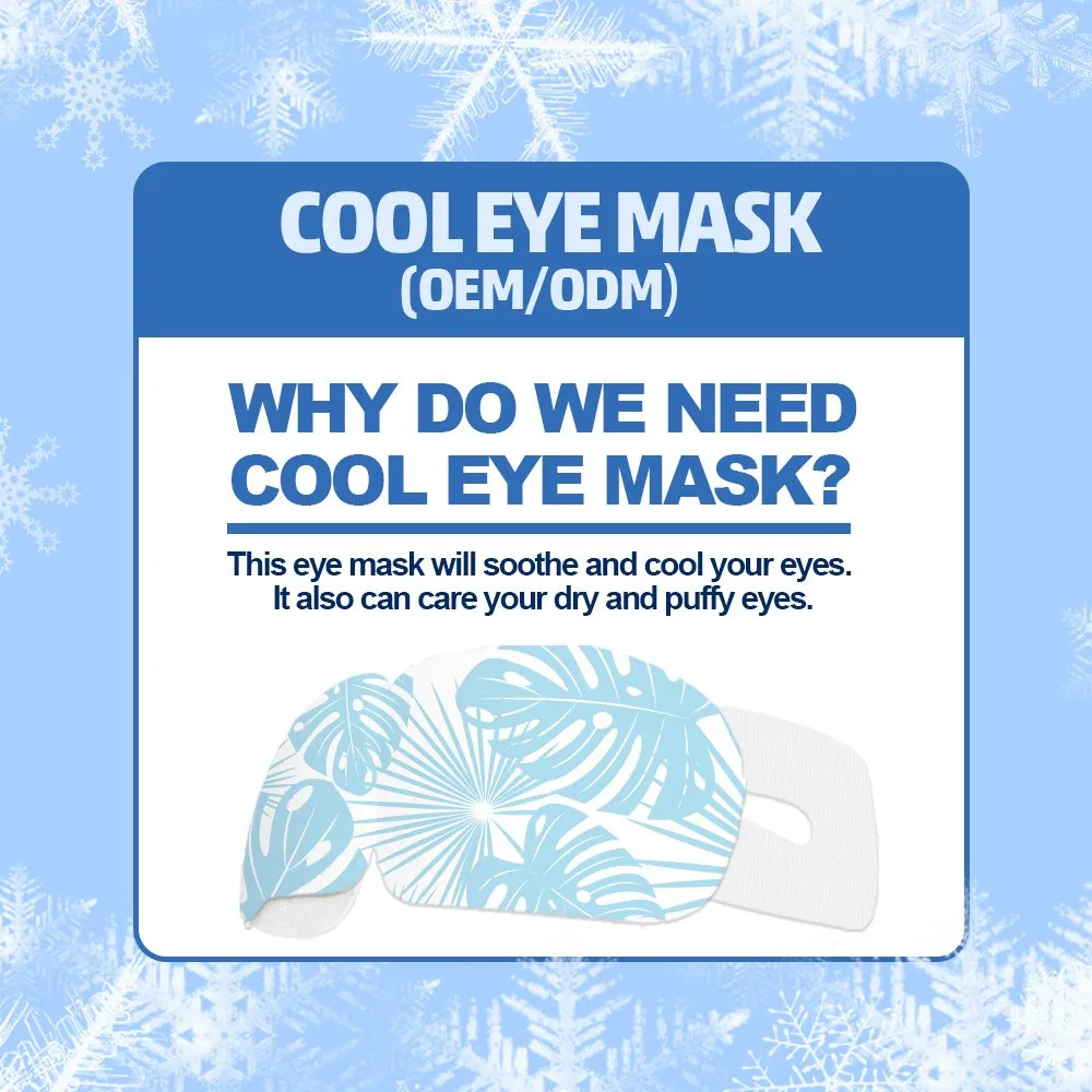 Free Sample Personalized Single Use Travel Disposable Cool Eye Patch