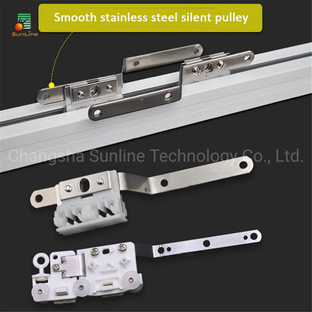 Home Automation Electric Curtain Motor, Alexa Motorized Curtain Track with Smart Control