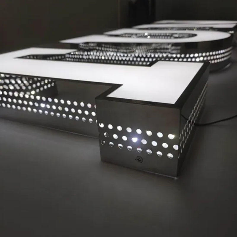 Custom 3D LED Infinite Mirror Letters Advertising Sign Luminous Acrylic Channel Letter