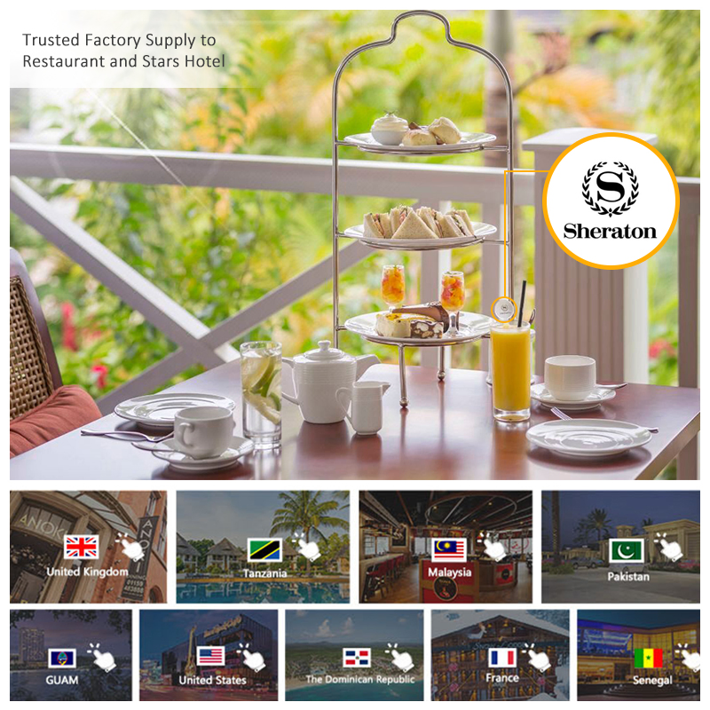 Restaurants Hotels Supplier Black Nordic Porcelain Dish Chaozhou Ceramic Dinner Plates