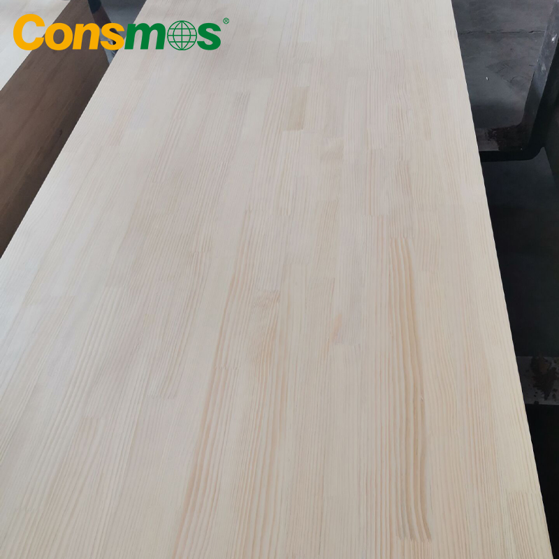 Consmos 1220*2440mm 18mm Thickness E0/E1 Grade Solid Finger Joint Pine Core Wood Board for Furniture