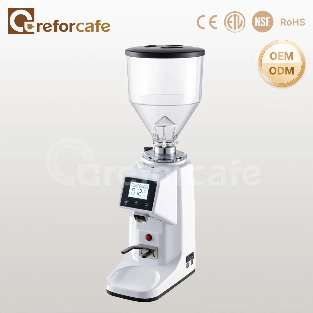 Classic Professional 500g Capacity 60mm Flat Wheel Burr Commercial Electric Coffee Grinder for Coffee Shop