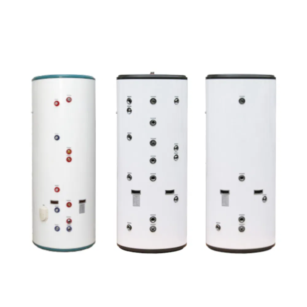 Outer Steel Inner SUS316L Water Storage Tank with Coil for Heat Pump