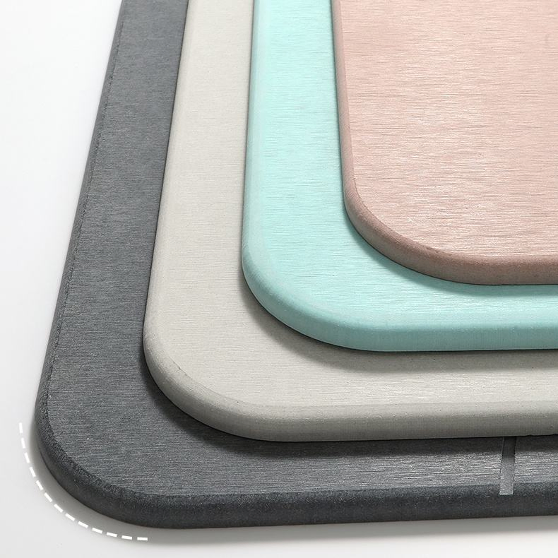 Eco Friendly Diatomite Bath Mat Super Absorbent Diatomaceous Stone Earth Mat