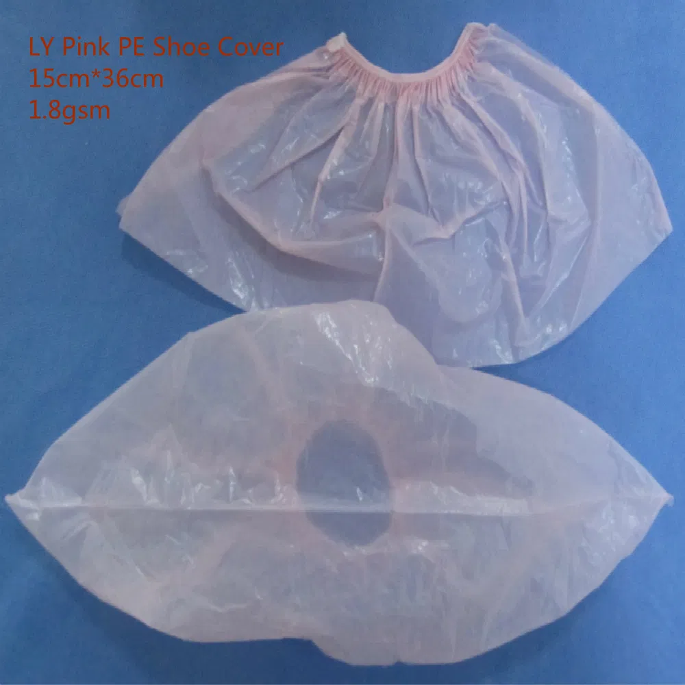 Ly Disposable PE Pink Shoe Cover