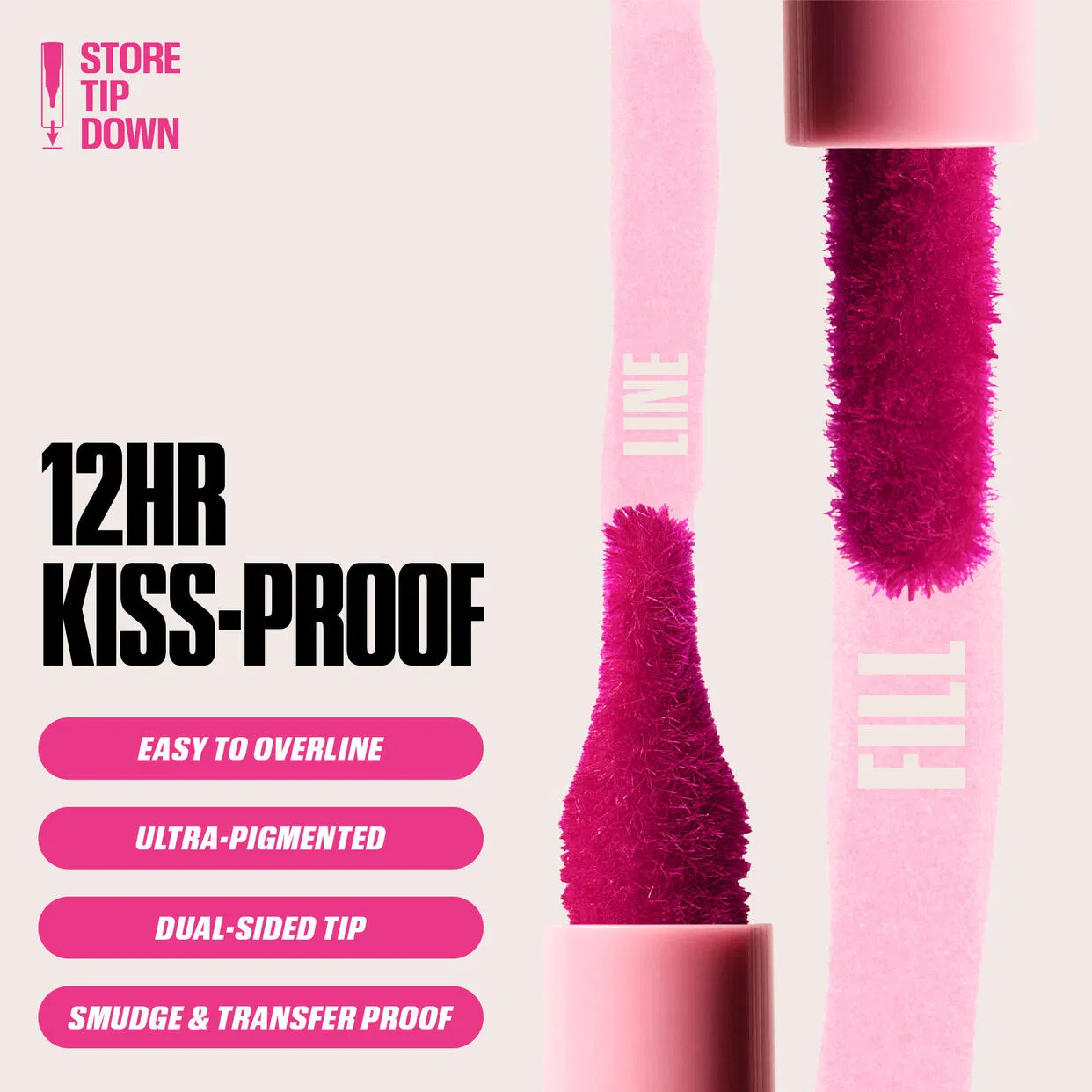 Kiss Proof Lip Liner Contour Vegan Lip Stain Pen Custom Logo Lip Stain Tint Long Lasting Lip Contour Stain