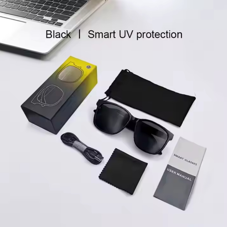 GS08 Anti-Blue Light Glasses UV Headset Music Calling Bt Smart Sunglasses