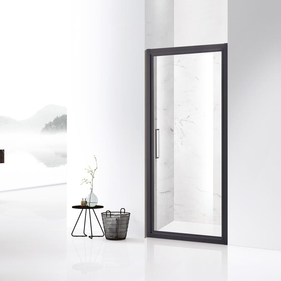 Square Shower Room Matt Black Aluminum Profile Frame Discount Price