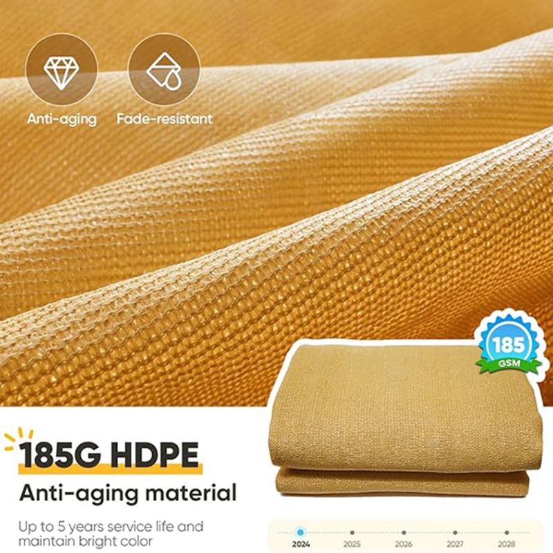 Commercial-Grade Shade Sail for Cafe Outdoor Seating