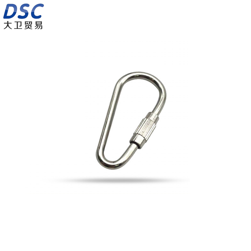 Gourd-Shaped Screw Buckle Camping Rock Climbing Carabiner Car Key Hanging Plate Metal Safety Buckle