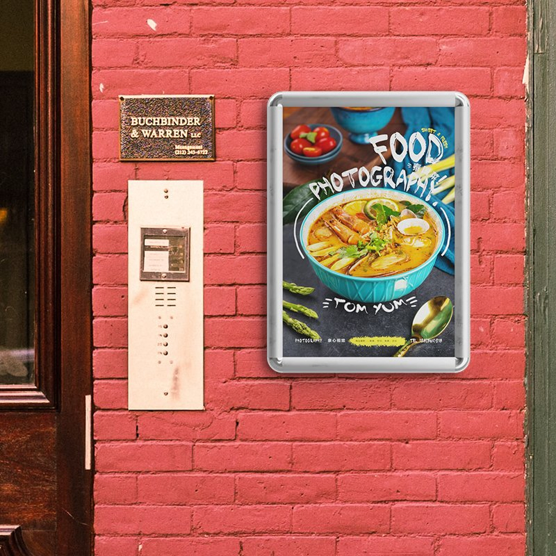 wall-mounted Snap clip frame silver aluminum poster frame display frame A0/A1/A2/A3/A4