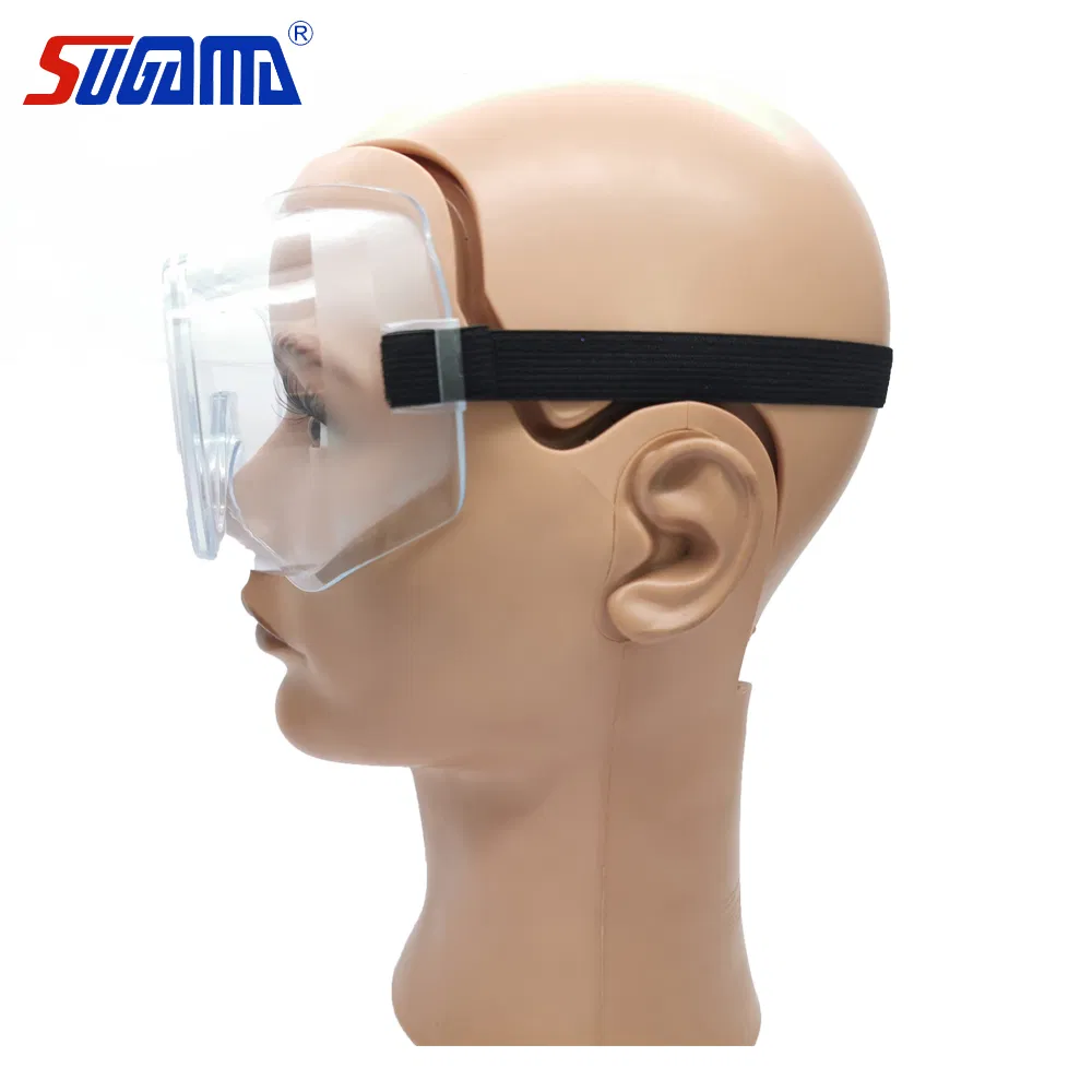 Factory Direct Sale Transparent Black Band Anti Fog Medical Goggles
