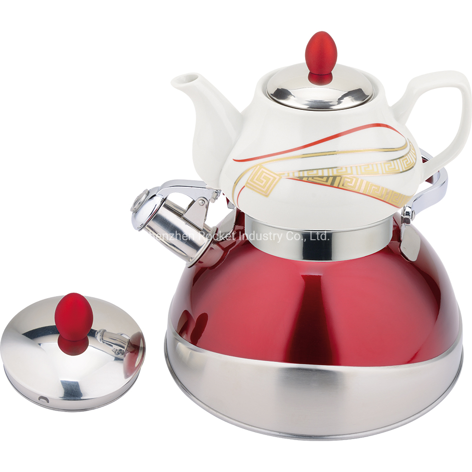 Чайник со свистком, 3.75 л, нержавеющая сталь