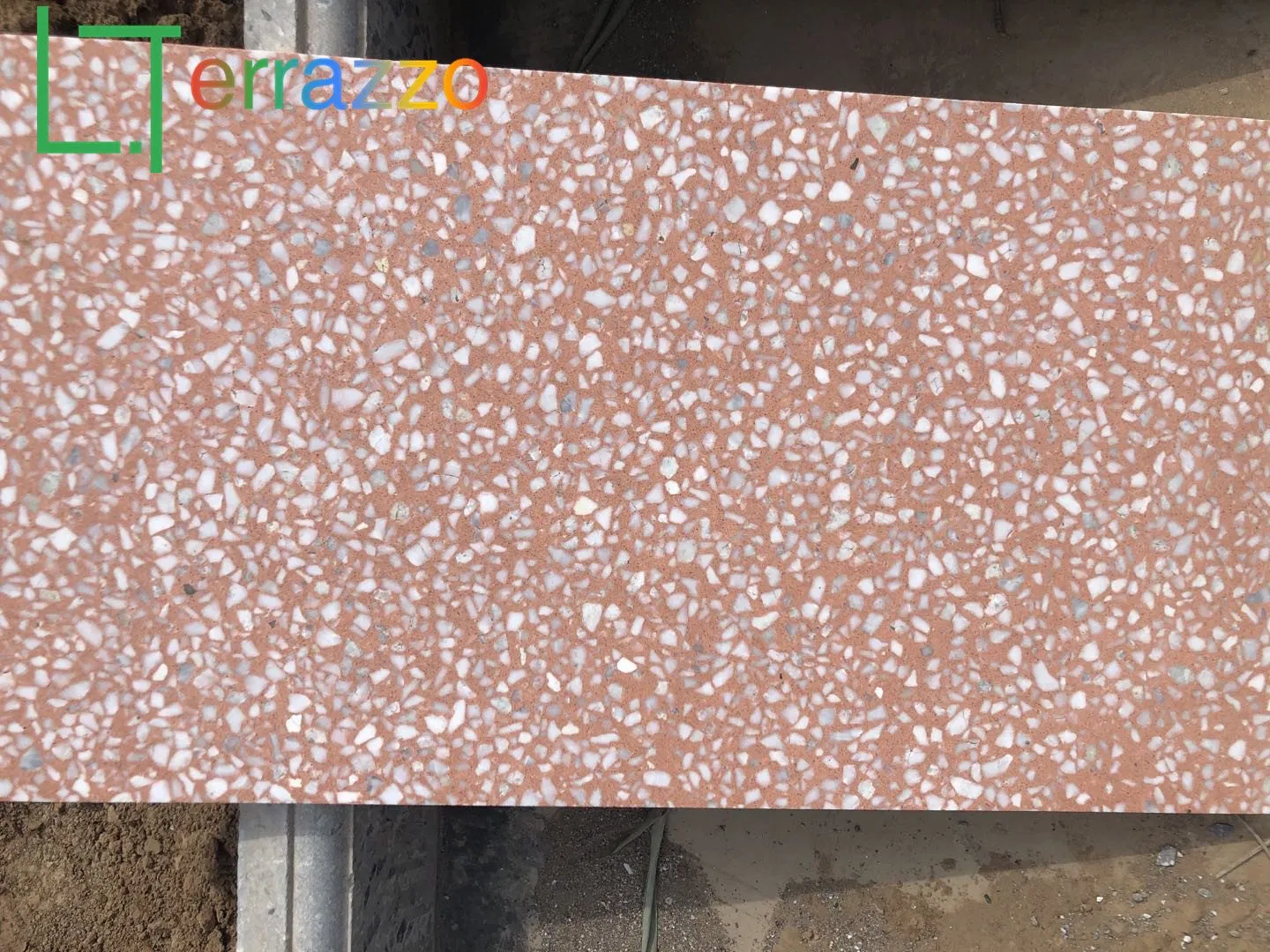 High-Quality Gery Color Terrazzo Tiles/Pavers