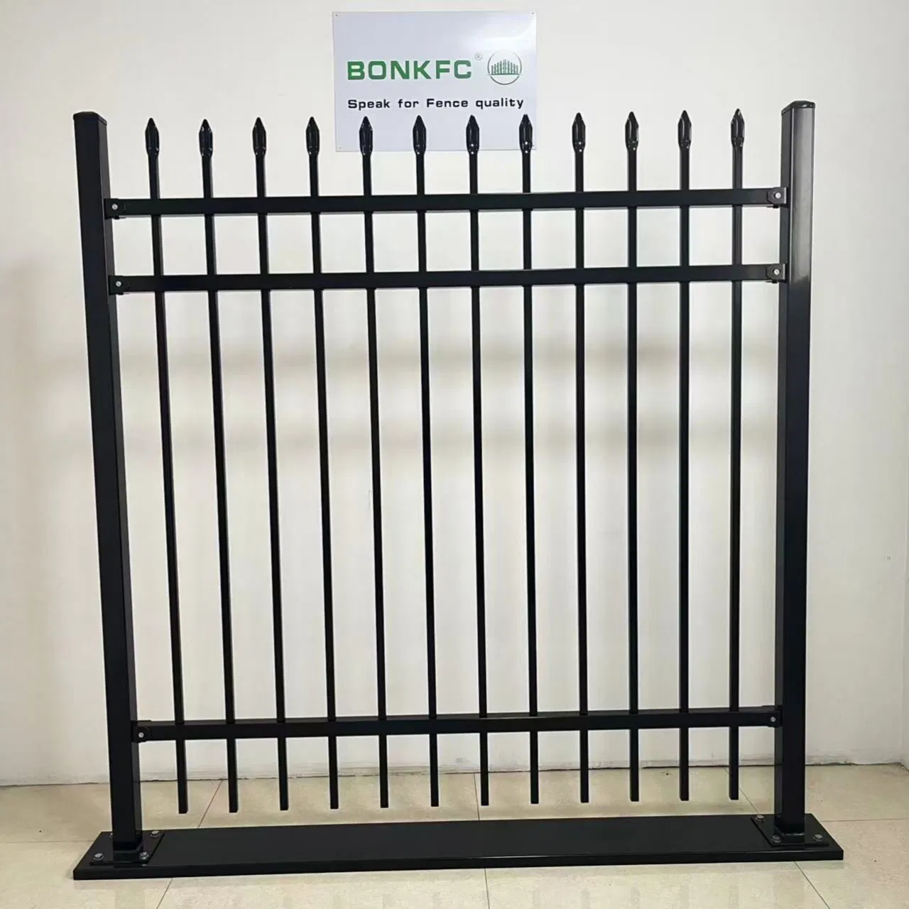 Heavy Duty Galvanized Steel Metal Use with Anti Rust Coating Ensures Long Term Protection Metal Fencing or Ornamental Picket Fencing Black Metal Picket Fencing